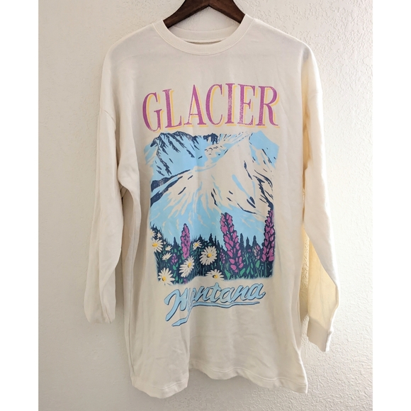 Grayson/Threads Glacier Montana Off White Pullover Oversized Sweatshirt